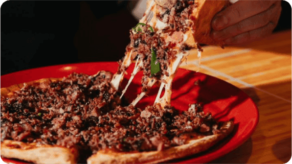 La pizza célèbre de Dunn's
