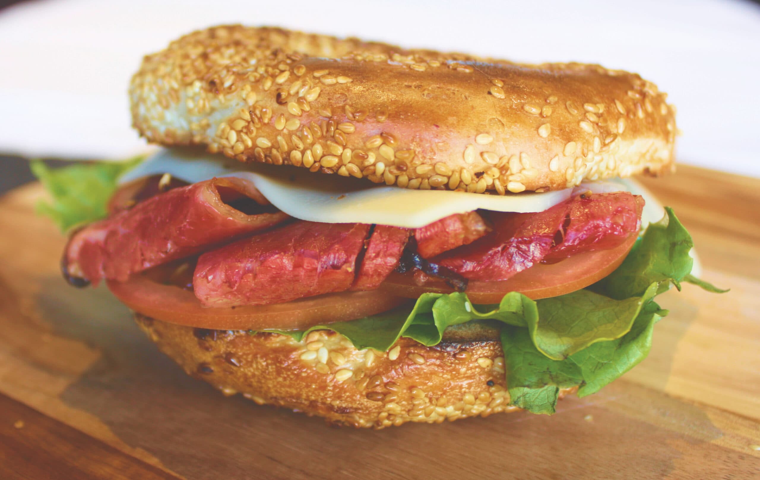 Bagel à la viande fumée