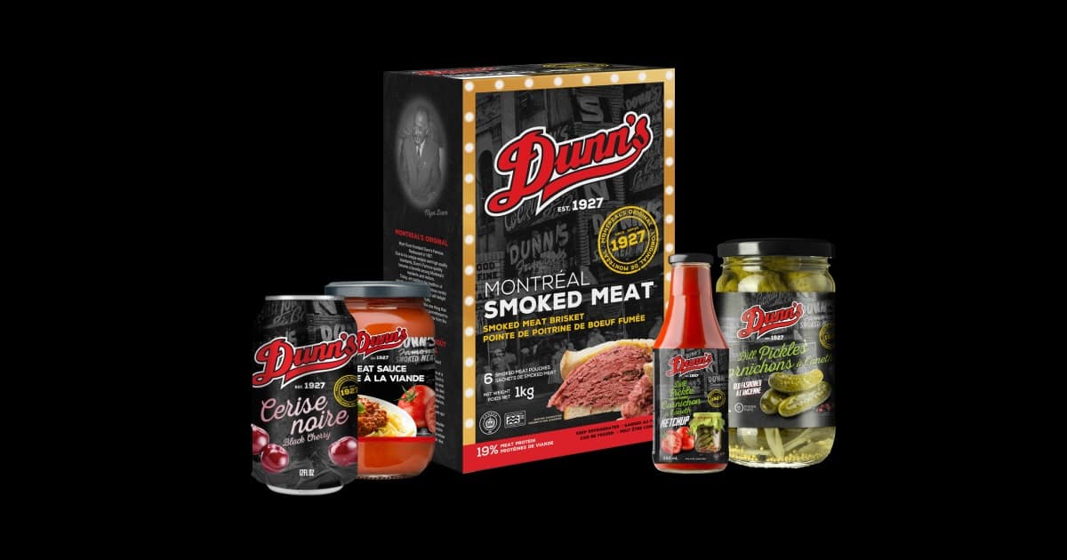 Pourquoi essayer les produits de détail de Dunn's Famous ? Apportez l'expérience du deli montréalais chez vous