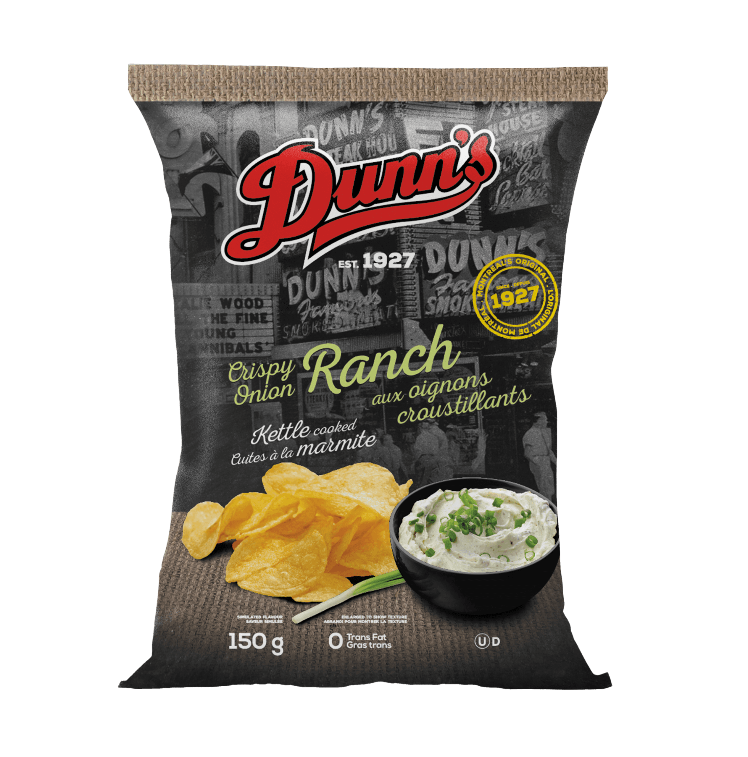 Croustilles de bouilloire Ranch de Dunn's
