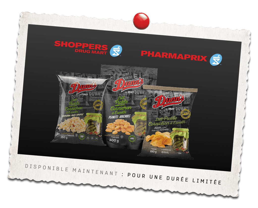 Produits de détail Dunn's disponibles maintenant — pour une durée limitée