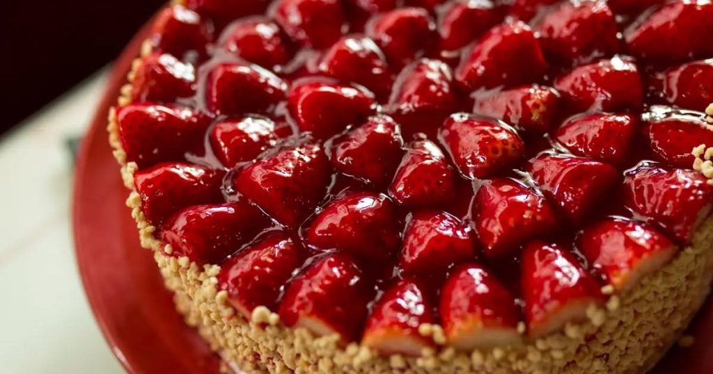 Gâteau au Fromage aux Fraises