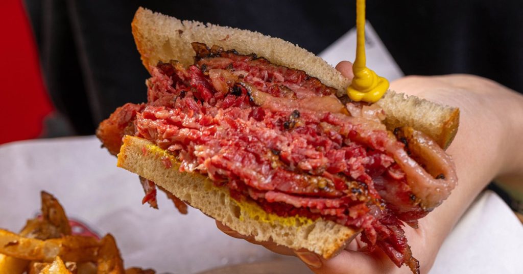 1. Dunn's Famous Montreal Smoked Meat Sandwich
