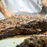 steaming smoked meat